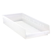 Quantum QSB116CLCS - Economy Shelf Bin, Nesting, 11-1/8"W X 23-5/8"L X 4"H