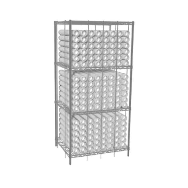 Eagle TSC3036Z Cup Tower 36"W X 30"D X 74"H (4) Wire Shelves With EAGLEbrite® Zinc Finish