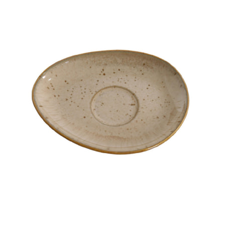Yanco AG-002 Agate Saucer 6"L X 4-1/2"W Freeform