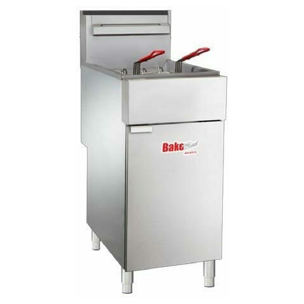 BakeMax BAKEL50 Fryer Liquid Propane Gas Floor Model