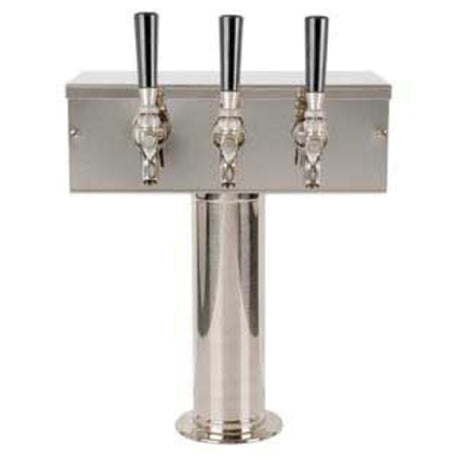 Micro Matic D7743PSS T Style Draft Beer Tower Countertop 12"W X 14-3/4"H