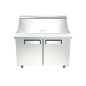 Hubert 136224 - Kratos Mega Top Sandwich / Salad Prep Table, 46.875"W, 9.5 Cu.ft. Interior Capacity