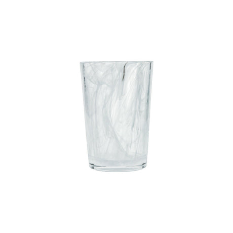 Fortessa FTS.SWIRLWHT.03 Swirl White Ice Beverage Glass 14 Oz. (.41L)