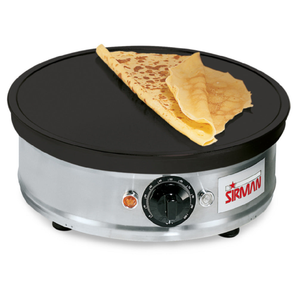 SIRMAN CREPIERA - (34A9201008SI) Crepe Maker, Electric, 13-3/4" Dia. Chromium-coated Cast Iron Cooking Surface