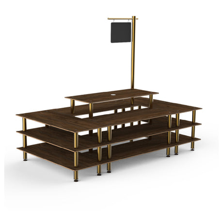 Steelite MGCMLB07WBXF Mogogo Buffet Solutions Modular Market Square 4-tier 130" X 71" X 107"H