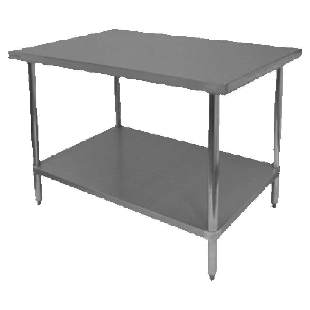 GSW USA WT-E3036 Economy Work Table 36"W X 30"D X 35"H 16/430 Stainless Steel Top