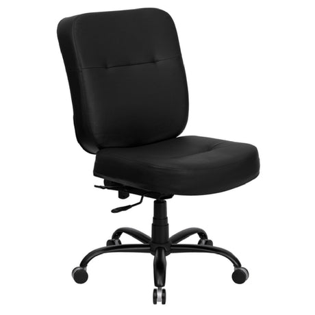 Flash Furniture WL-735SYG-BK-LEA-GG Hercules Series Big & Tall Executive Swivel Office Chair