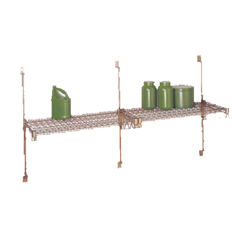 SPG PWS24C2 - ISS Post Mount Wall Bracket, Double, For 24" Shelf