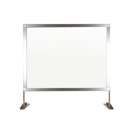 Omcan 46765 (46765) Social Station Panel Countertop 46" X 32.5"H Clear-fluted Polycarbonate