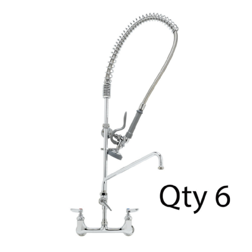 T&S Brass B-0133-ADF14-BM EasyInstall Pre-Rinse Unit With Mixing Faucet Includes Wall Bracket