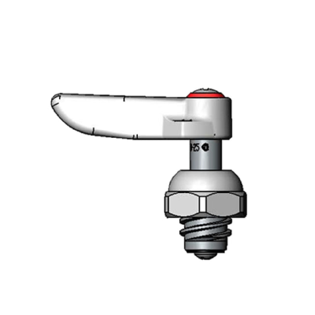 T&S Brass 002710-40 B-1100 Spindle Assembly RTC With Lever Handle Red Index (hot) & Screw