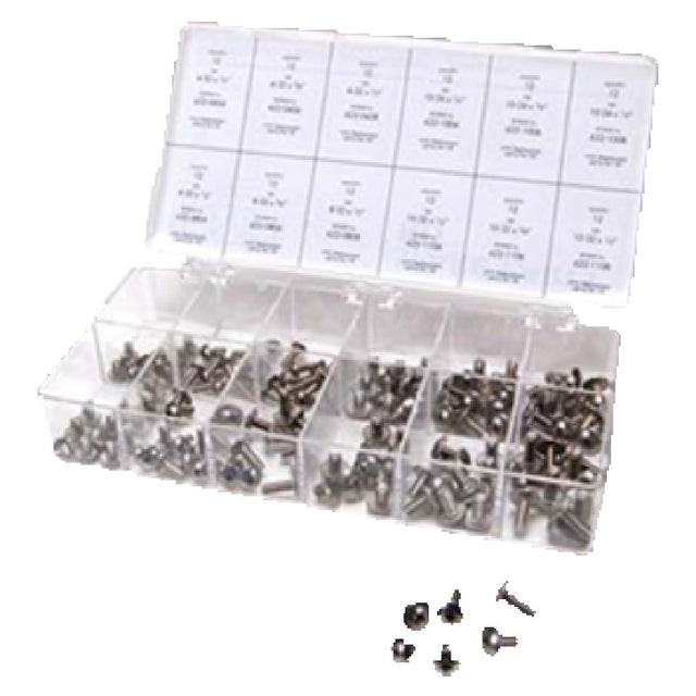 Franklin Machine Products 799-1000 Short Length Machine Screw Kit Truss Head Phillips Head Screws Contains (144) Screws