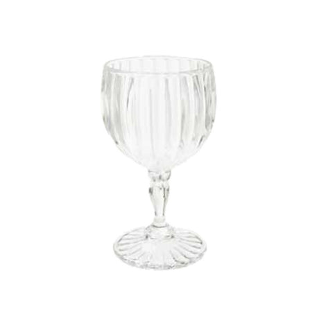 GET Enterprises SW-1421-1-SAN-CL Fluted Wine 6 Oz. (8 Oz. Rim Full) 3" Dia. X 5-3/4"H