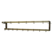 Serv-Ware SW-96-CWP - Serv-Ware - Pot Racks - 96" Bar W/ 16 Hooks - Dimensions: 96" W X 12" D X 12" H