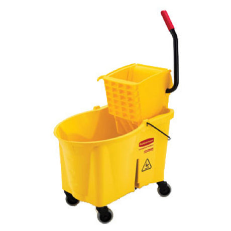 Rubbermaid FG618688YEL - WaveBrake® Mopping System, 44 Qt. Capacity, Side Press