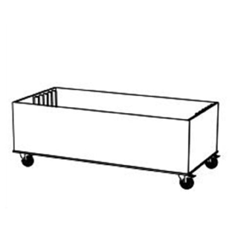 Bauscher Hepp VE-99106 - Venta® Trolley For 1x Stage_80, Wood (set Of 4 Tables)