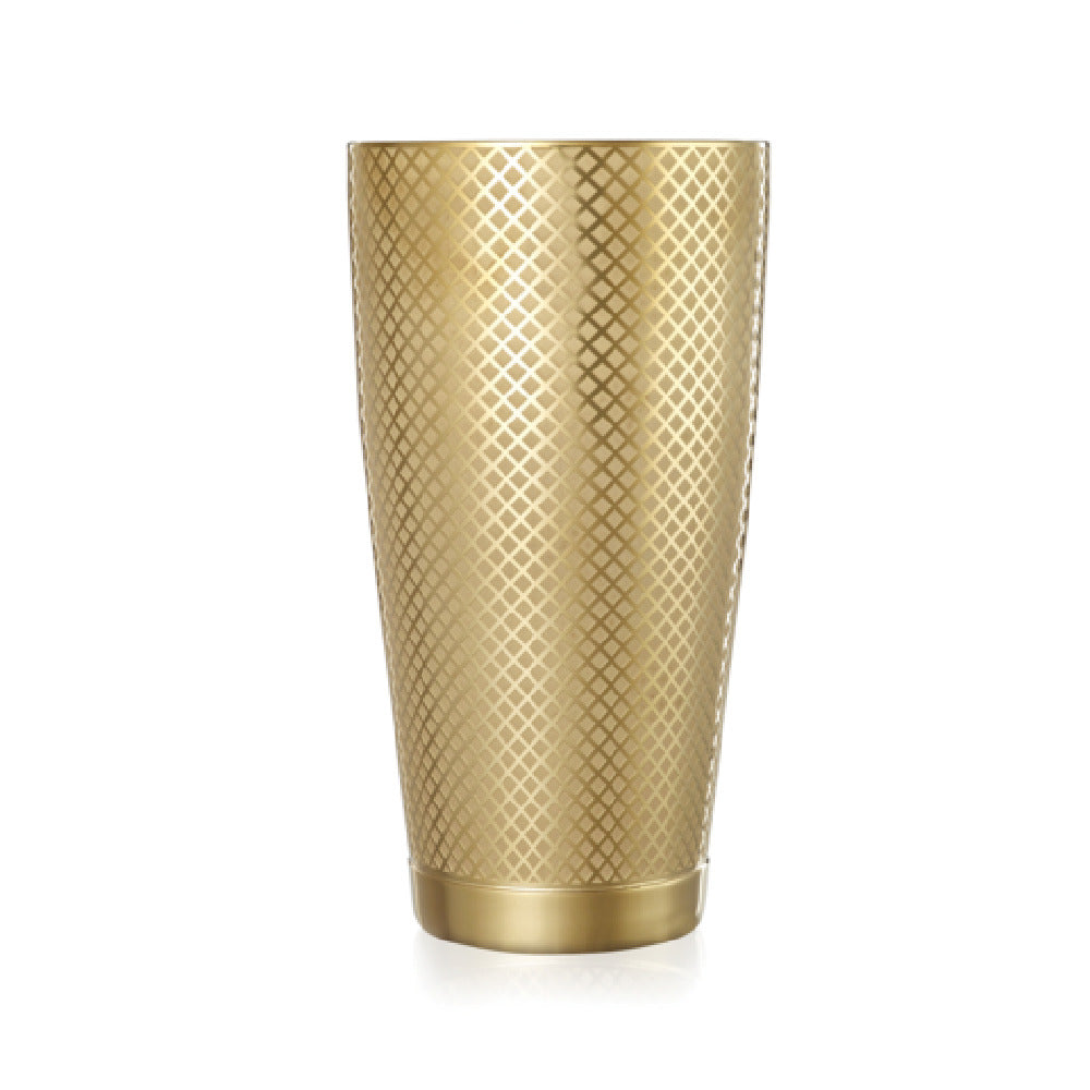 Mercer Culinary M37199GD Barfly® Diamond Lattice Shaker 28 Oz. 3-5/8" Dia. X 7"H