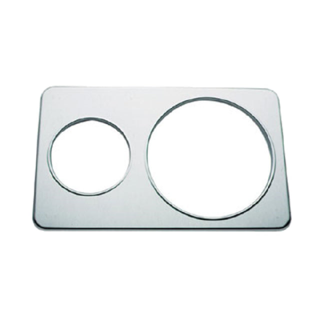 Duke 33 Adapter Plate With (1) 10-1/2" & (1) 6-1/2" Inset Holes Stainless Steel