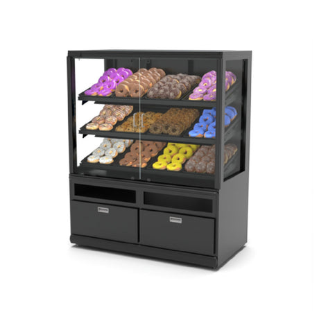 Hussmann DPPGP-48-58-M - Delight Ambient Bakery Display Case, 48" W, 58" H LED Canopy & Shelf Lighting