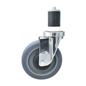 BK Resources 5SS-3RA-GR - Swivel Caster, 1-1/2 Expanding Stem, 5" Gray Rubber Wheel
