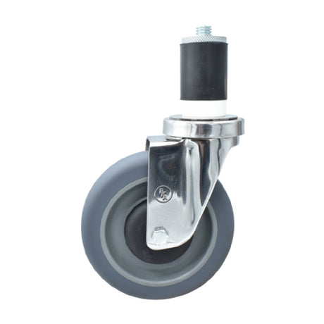 BK Resources 5SS-3RA-GR - Swivel Caster, 1-1/2 Expanding Stem, 5" Gray Rubber Wheel