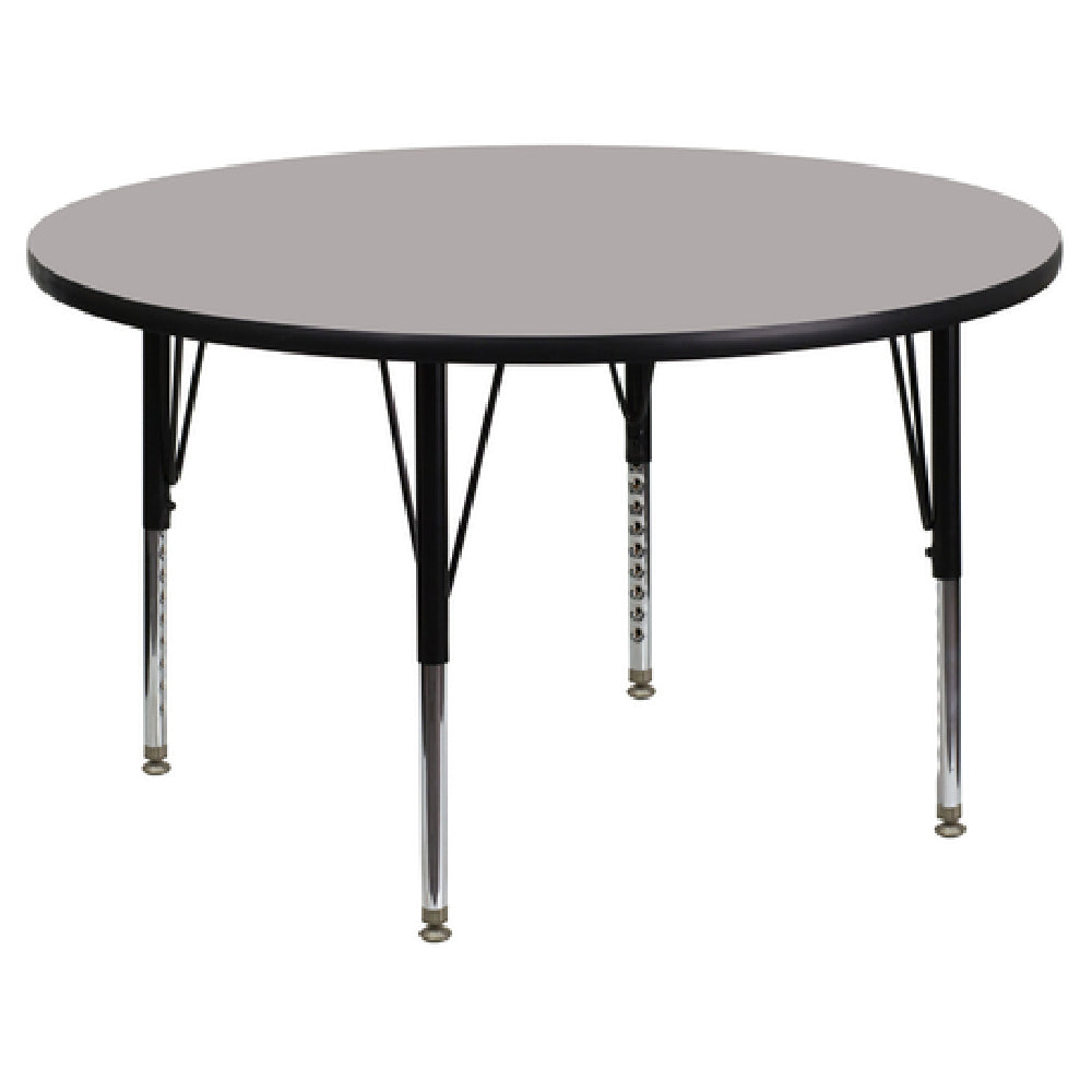 Flash Furniture XU-A48-RND-GY-H-P-GG Activity Table 48" Dia. X 16-1/4" To 25-1/4" Adjustable Height