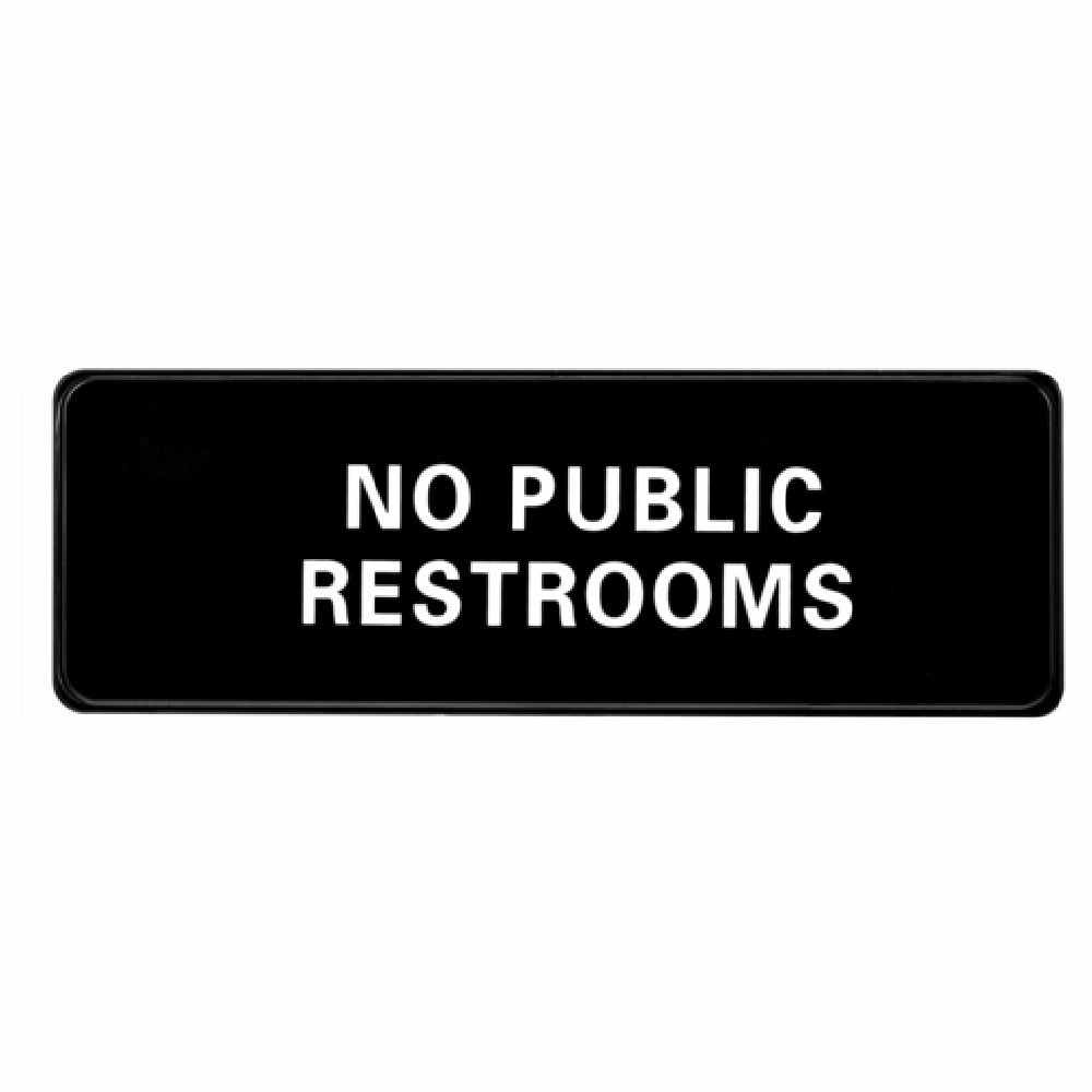 Alpine Industries ALPSGN-29 Sign 9" X 3" "No Public Restrooms"