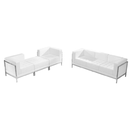 Flash Furniture ZB-IMAG-SET15-WH-GG Hercules Imagination Series Sofa & Lounge Chair Set