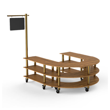 Steelite MGCMSA07BBXW - U Shape Station, 88.0" X 81.5" X 95.5", Modular
