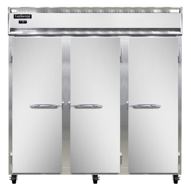 Continental Refrigerator 3FN Freezer Reach-in Three-section