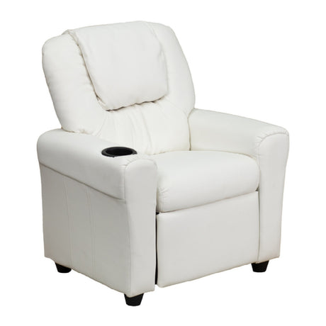 Flash Furniture DG-ULT-KID-WHITE-GG Kids' Recliner 24"W X 21-1/2" 36-1/2"D X 27"H