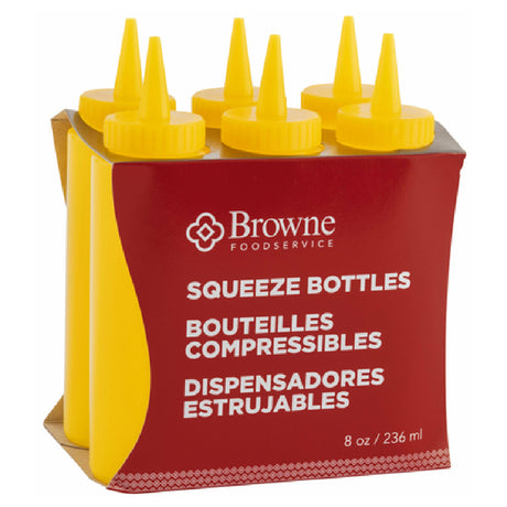 Browne Foodservice 57800817 Squeeze Bottle 8 Oz. Mustard