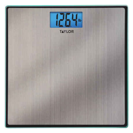 Taylor 74074102 Digital Bath Scale 400 Lb Capacity Blue Blacklight