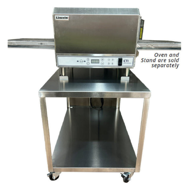 Lincoln 4805 - Stand With Bottom Shelf & Casters, For Single & Double Stacking