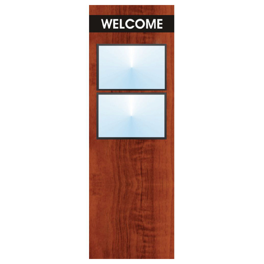 Hubert 20636 - Menu Board, 2-pocket, Floor Stand
