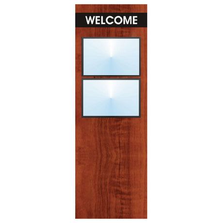 Hubert 20636 - Menu Board, 2-pocket, Floor Stand