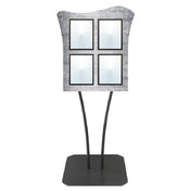 Hubert 94524 - Menu Board, 4-pocket, Floor Stand