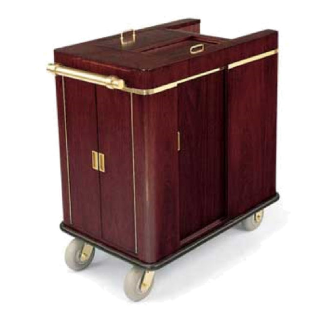 Forbes Industries 2244 Guest Room Attendant Cart Furniture-style Wood Veneer Finish