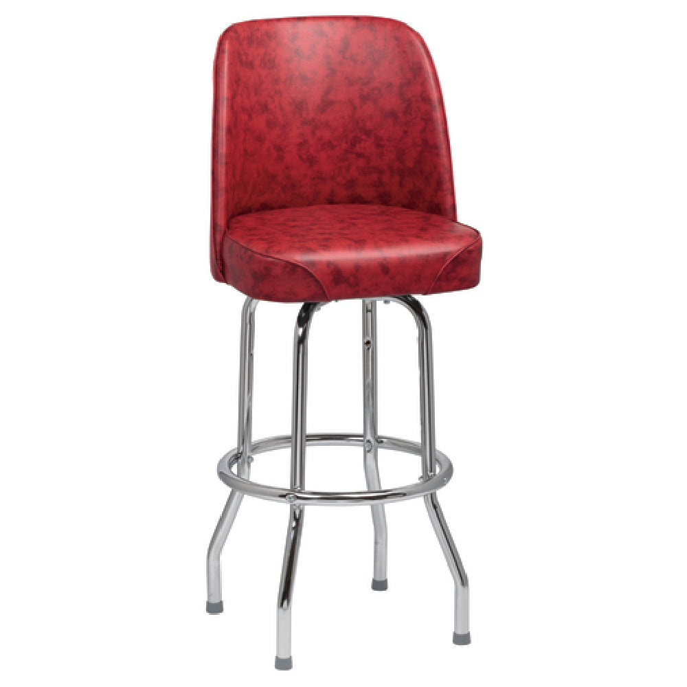 Royal Industries ROY 7721 CRM Bucket Bar Stool High Back Heavy Foam Padded Waterfall Seat