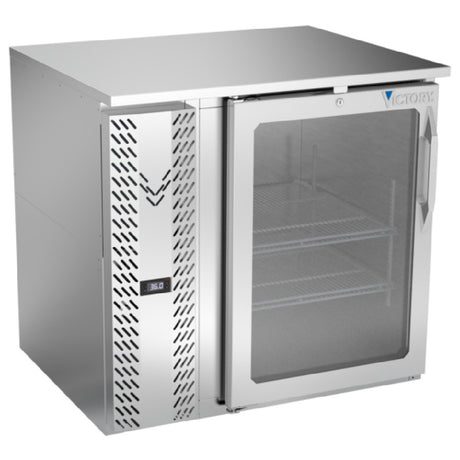 Victory VBB36HC-FG-S - Back Bar Refrigerator, Food Rated, One-section