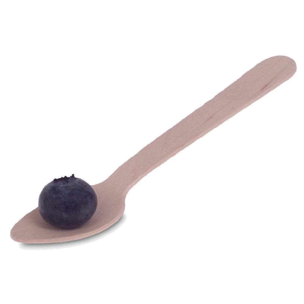 JB Prince R667 Disposable Mini Spoon 4-1/2" Bamboo