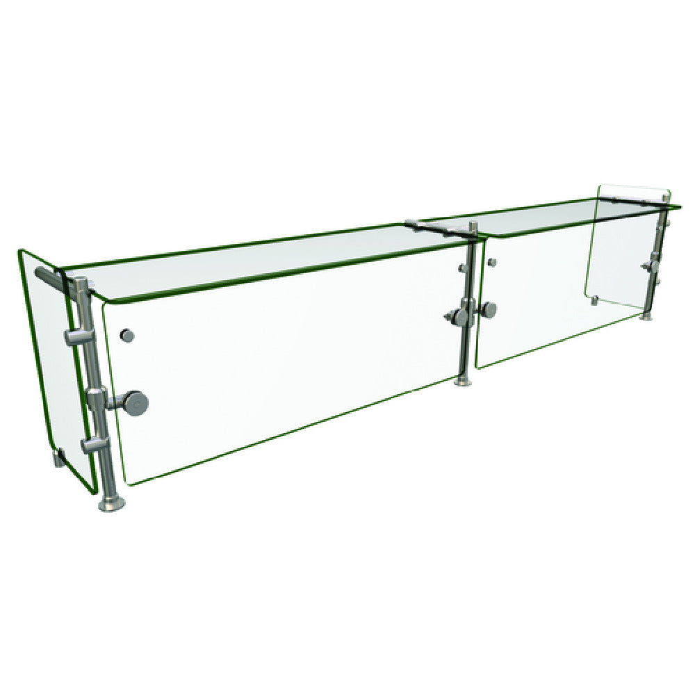 Hatco ORBIT900-08412 Flav-R-Shield® ORBIT900 Food Shield Full Service 2 Bays 84"W X 12"D X Adjustable Up To 23"H