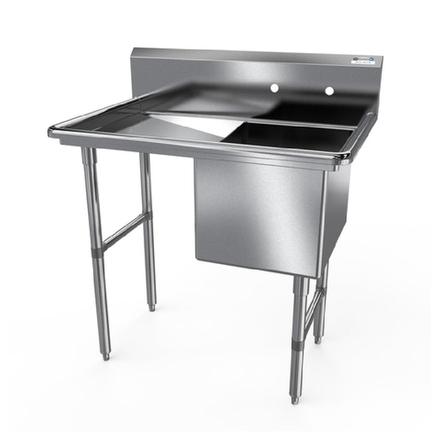 NBR Equipment 1SS-181814L18 Premium Sink One-compartment 40-3/16"W X 23-1/2"D X 44-1/16"H Overall Size