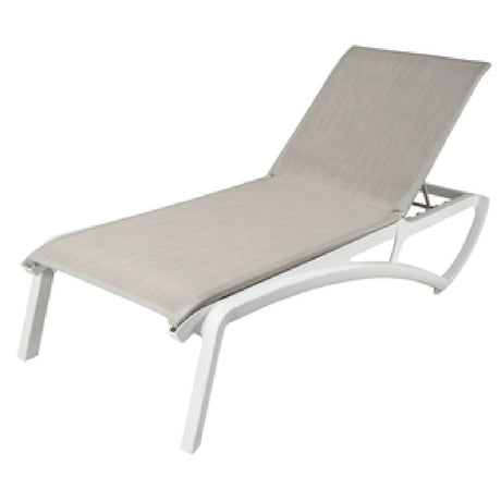 Grosfillex US023096 Sunset Chaise Lounge Stackable Without Arms