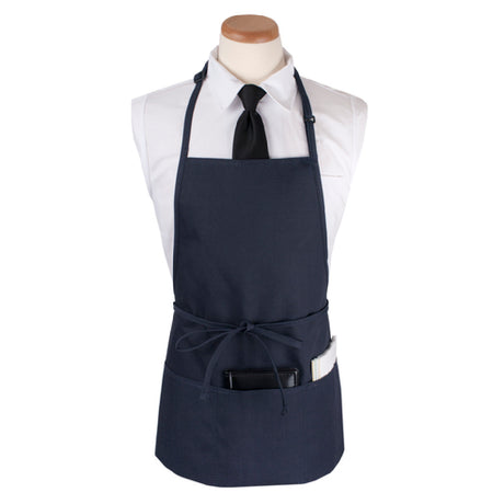 John Ritzenthaler Company CL3PBIANVFP Ritz® Chef's Line® Bib Apron 26" X 23" Long 3 Front Pockets And Pen Pocket