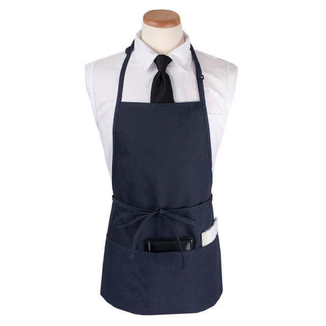 John Ritzenthaler Company CL3PBIANVFP-1 Ritz® Chef's Line® Bib Apron 26" X 23" Long 3 Front Pockets And Pen Pocket