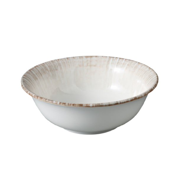Yanco LE-306 - Legna Salad Bowl, 6 3/8" X 2 1/8" 18 Oz, White & Brown