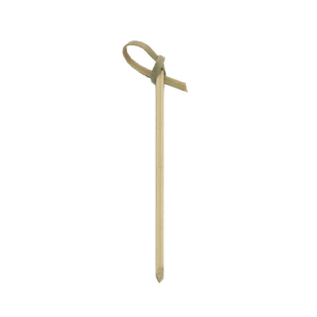 Tablecraft BAMK35 Cash & Carry Knot Pick 3-1/2" Bamboo (100 Per Pack) (must Be Purchased In Multiples Of 12 Packs)