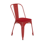 Flash Furniture CH-31230-RED-PL1R-GG Perry Stacking Side Chair 500 Lb. Weight Capacity