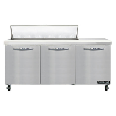 Continental Refrigerator SW72N12 Sandwich Unit 72"W 20.6 Cu Ft Capacity